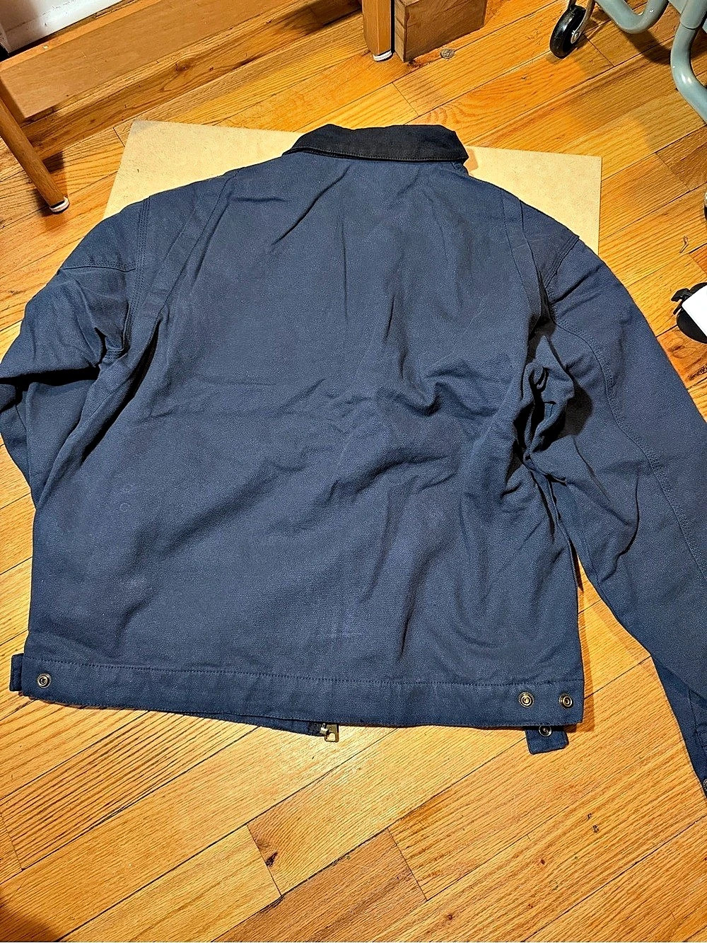 Carhartt Detroit Jacket Plaid-Lined Blue - Picture 7 of 7